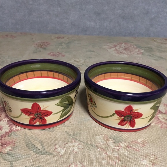 HD Designs floral 2 Custard Dessert Berry bowls Cups - Picture 7 of 13